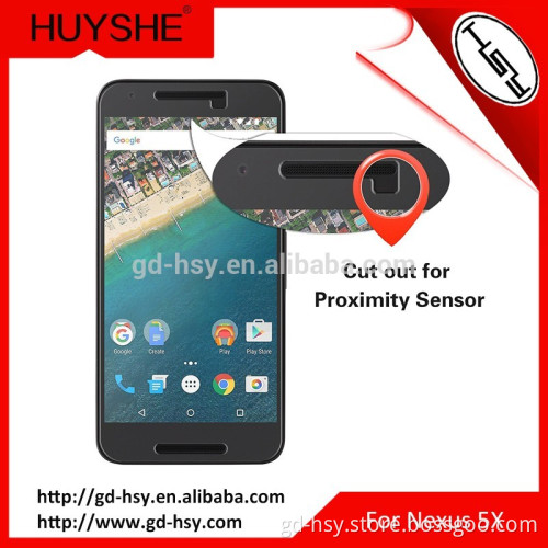 HUYSHE scratch resistant tempered glass screen guard 9H tempered glass protector for Nexus 5X